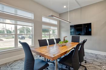 Business Center and Conference Room at La Cima Affordable Apartments in Austin, TX